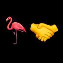 Flamingo Handshake
